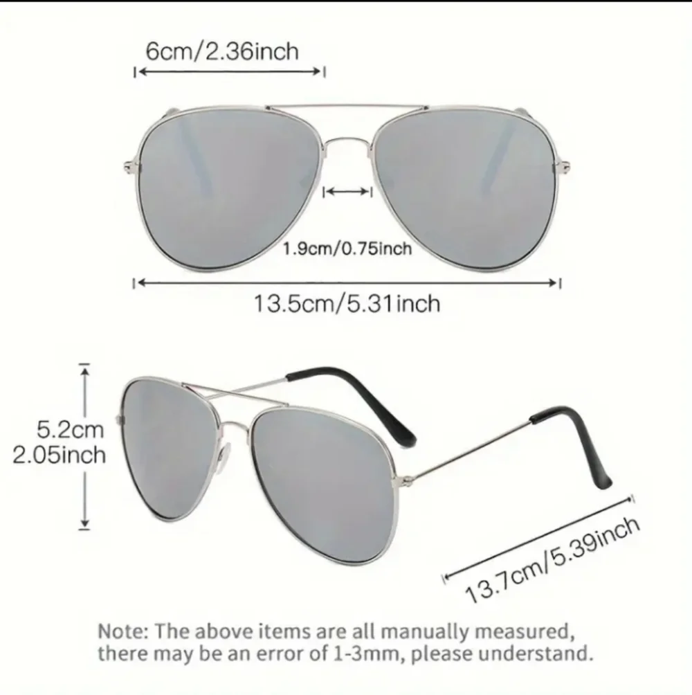Premium Silver Flash Mirrored Pilot Aviator Sunglasses Unisex